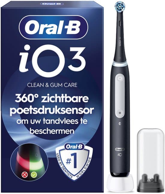 Oral-B iO 3N Zwart Magnetische Tandenborstel - afbeelding 1