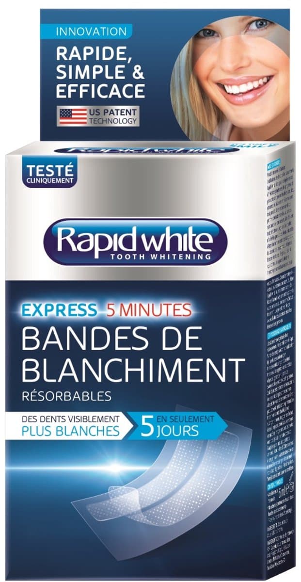 Rapid White Oplossende Bleaching Strips thumbnail 9
