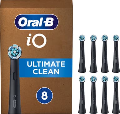 Oral-B iO Ultimate Clean Black - Opzetborstels Voor Tandenborstel - Verpakking Van 8