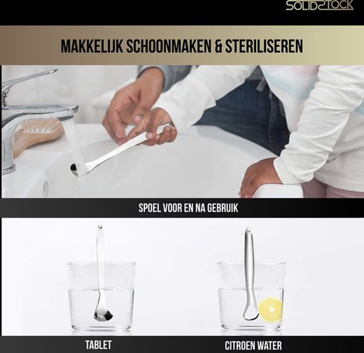 SolidStock Tongschraper RVS 5-delige Set thumbnail 8