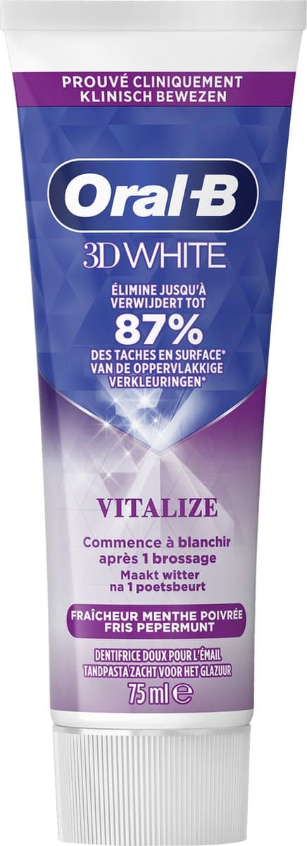 Oral-B 3D White Vitalize Tandpasta 12x75ml thumbnail 2