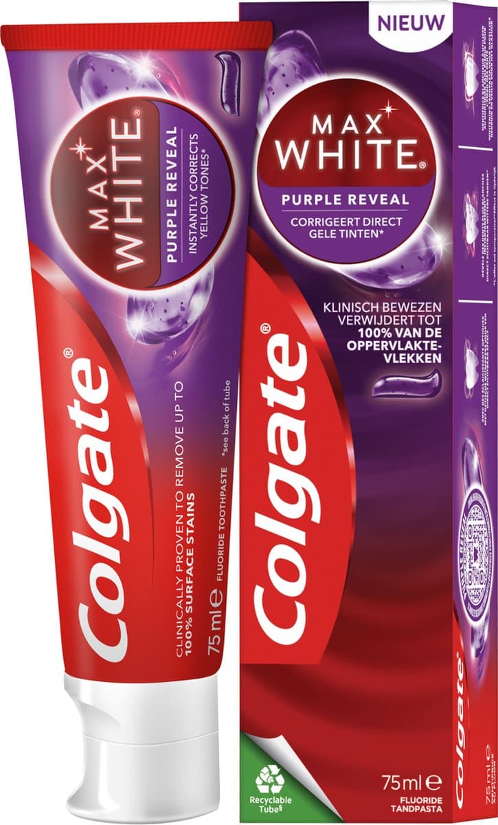 Colgate Max White Purple 4x75ml thumbnail 2