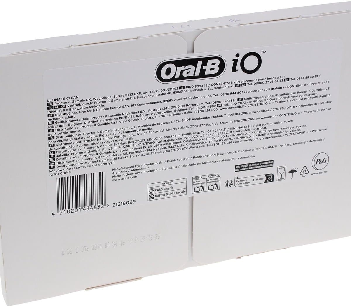 Oral-B iO Ultimate Clean 8-pack Zwart thumbnail 10