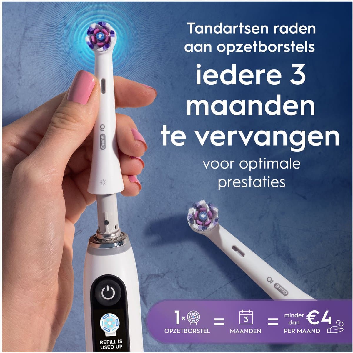 Oral-B iO Radiant White Opzetborstels 8 Stuks thumbnail 8