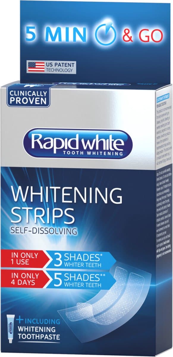 Rapid White Oplossende Bleaching Strips thumbnail 8