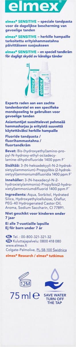Elmex Sensitive Tandpasta 4x75ml thumbnail 9