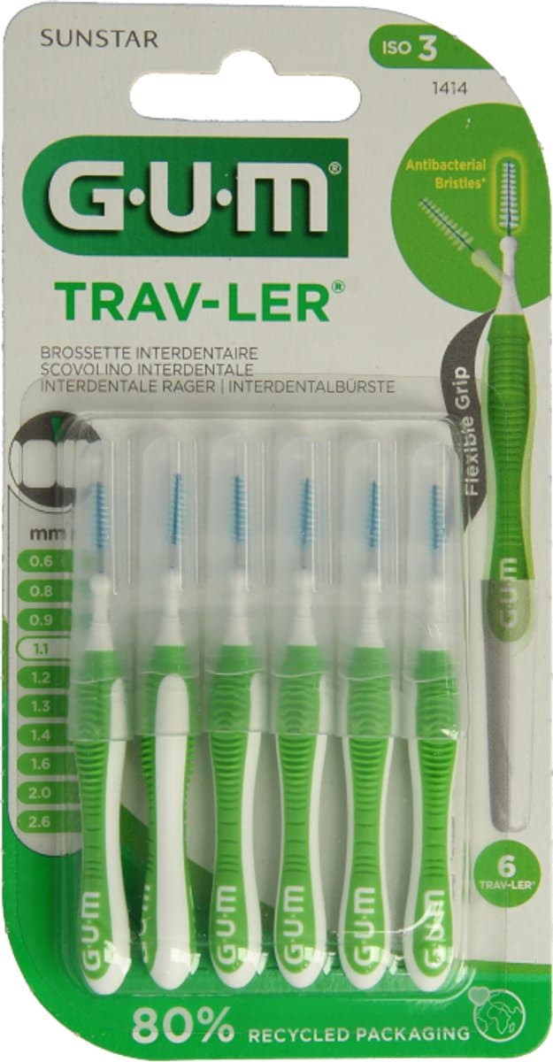 GUM Trav-ler Ragers 1.1mm Groen thumbnail 18