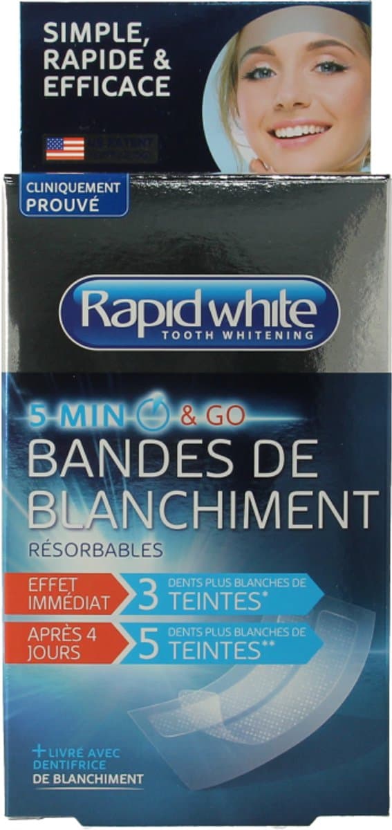 Rapid White Oplossende Bleaching Strips thumbnail 10