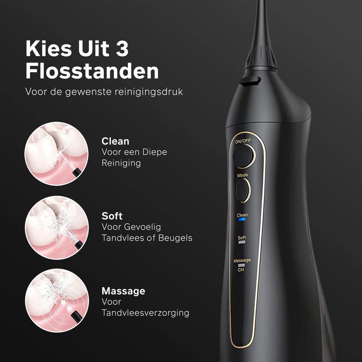 Bintoi iSonic F600 Draadloze Waterflosser thumbnail 4