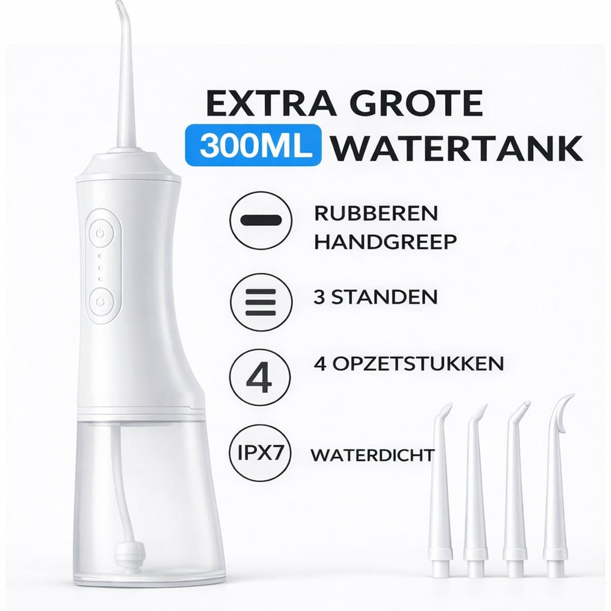 Draadloze Waterflosser 330ML Tank thumbnail 3