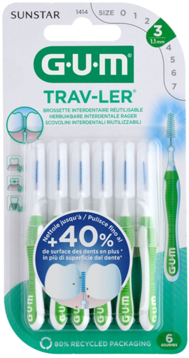 GUM Trav-ler Ragers 1.1mm Groen thumbnail 13