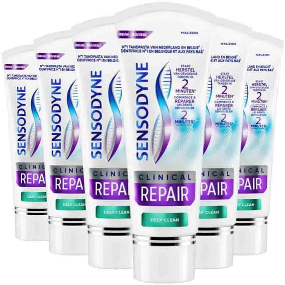 Sensodyne Clinical Repair Deep Clean 6x75ml thumbnail 5