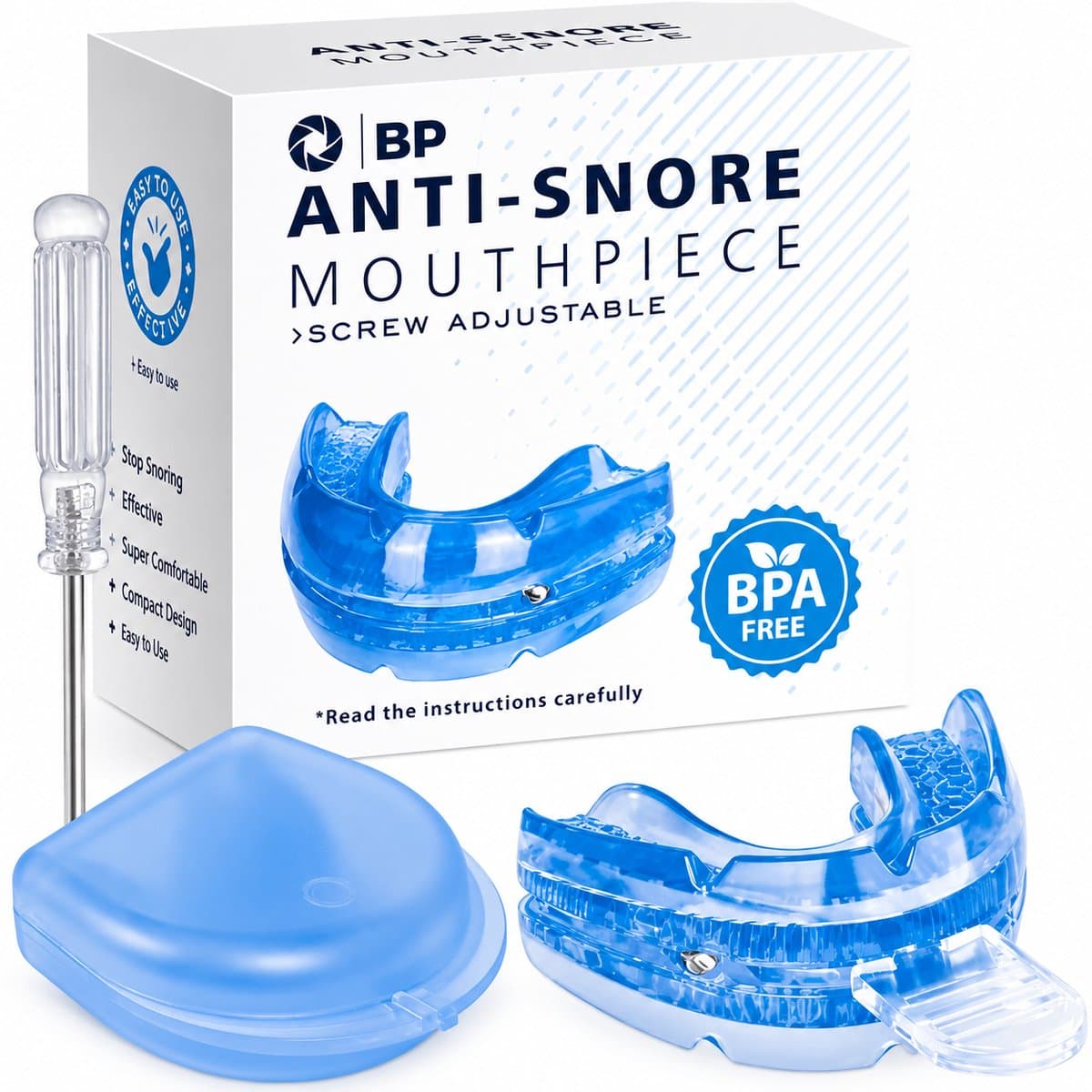 BP® Snurkbeugel Verstelbaar Blauw