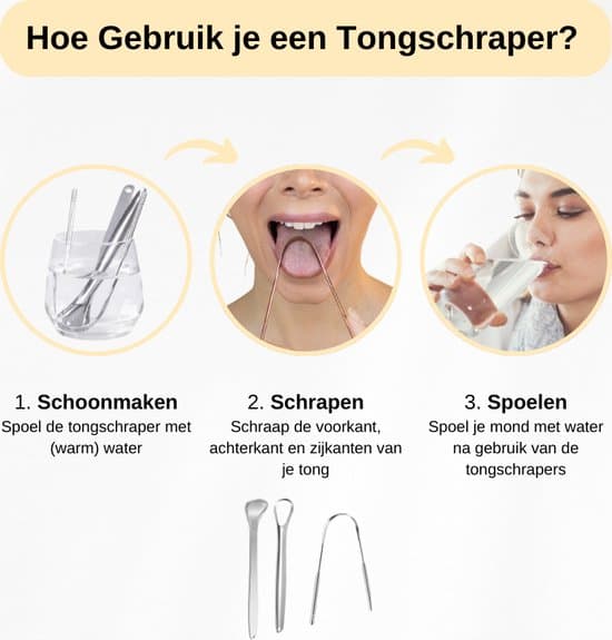 3-in-1 RVS Tongschraper Set thumbnail 7