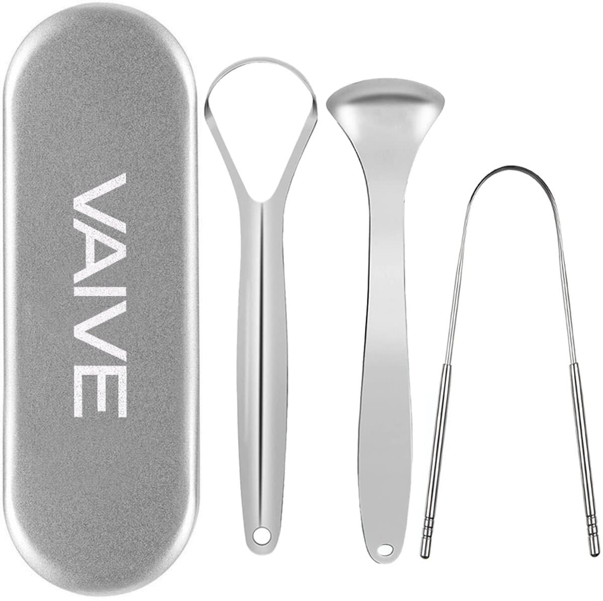 VAIVE Tongschraper Set 4-delig - Tongue Scraper - Tong Schraper - Tongschrapers - Reiniger - Mondverzorging - Tongborstel