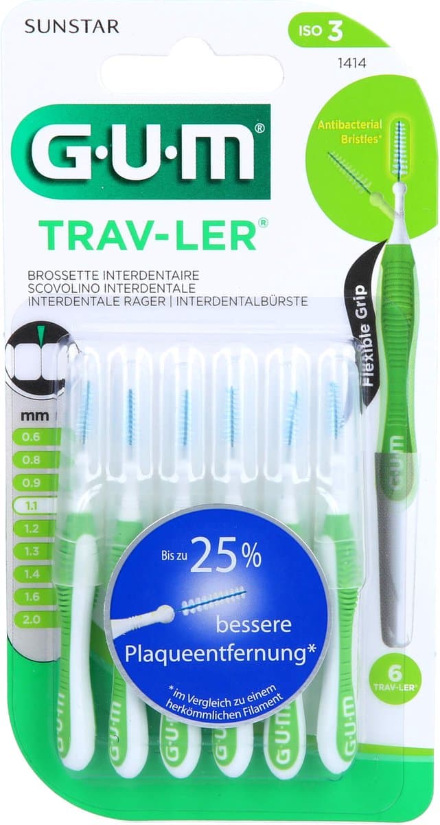 GUM Trav-ler Ragers 1.1mm Groen thumbnail 16