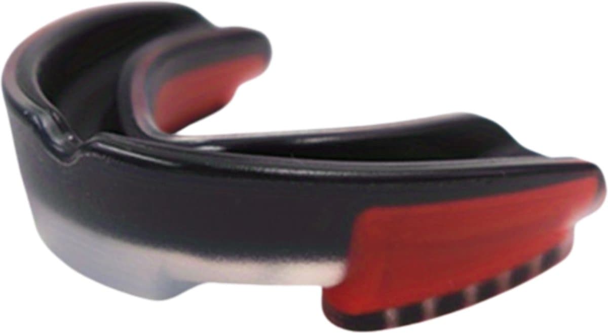 Livano Gebitsbeschermer Kickboksen - Boksen - Bitje Vechtsport - Volwassen - Mouthguard - Tanden - Zwart & Rood - Groot
