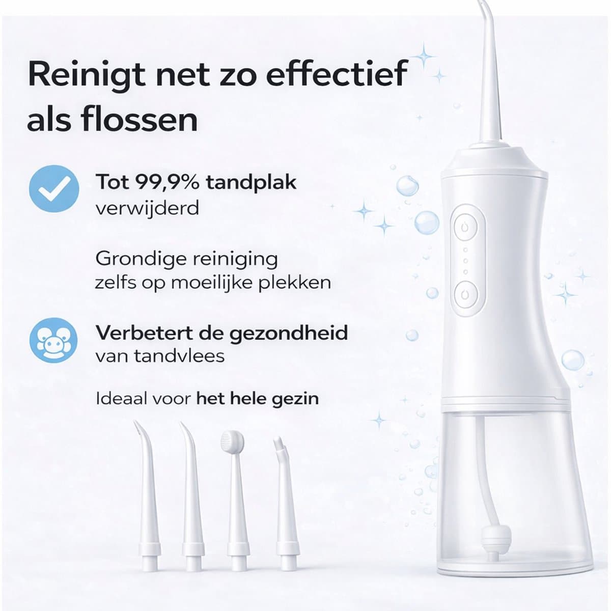 Draadloze Waterflosser 330ML Tank thumbnail 5