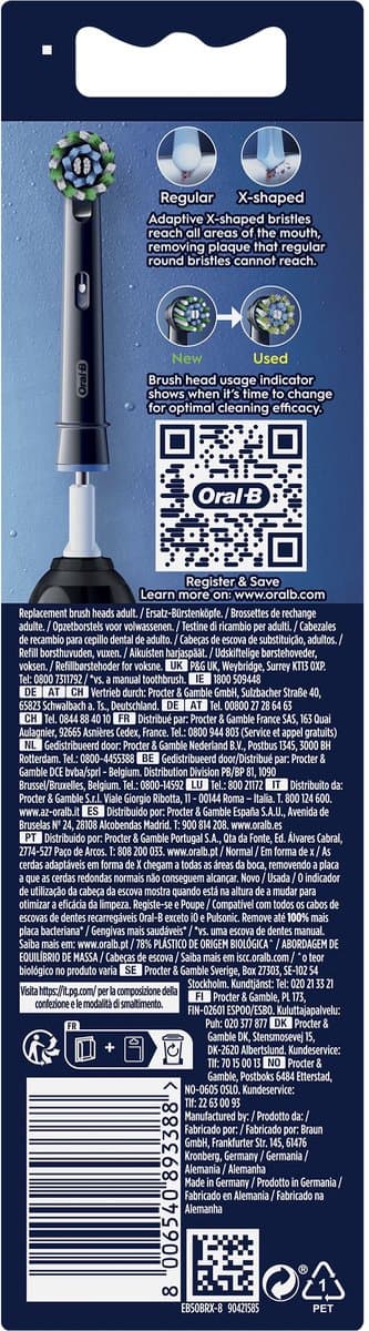 Oral-B Cross Action Pro Opzetborstels 8x thumbnail 8