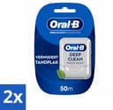 Oral-B - Pro-Expert Advanced – Flosdraad – 50 m – Tandzijde - Voordeelverpakking - 2 stuks