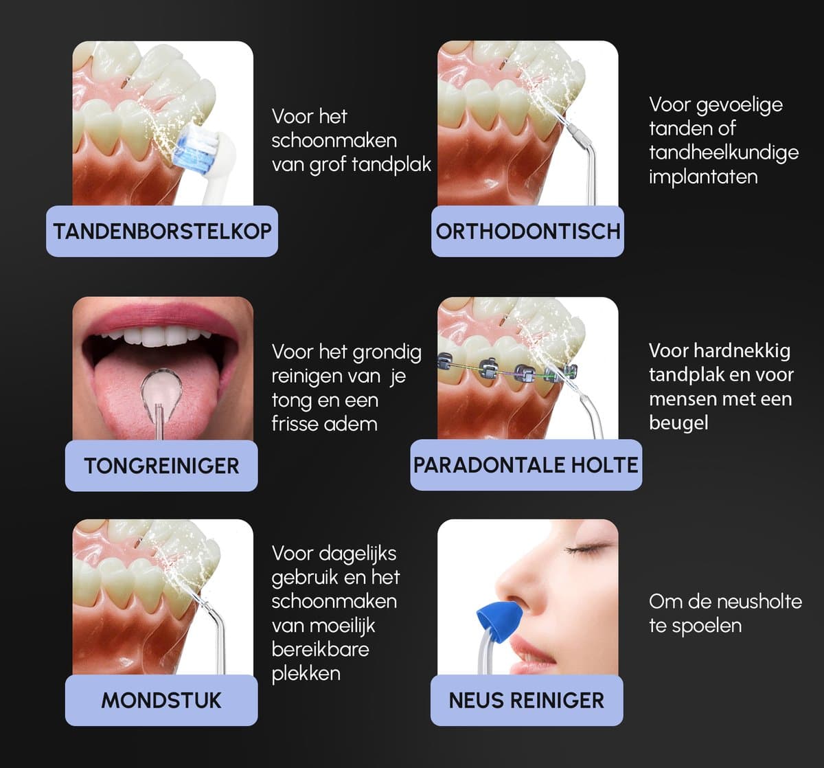 Dentect Waterflosser met Tongschraper thumbnail 7