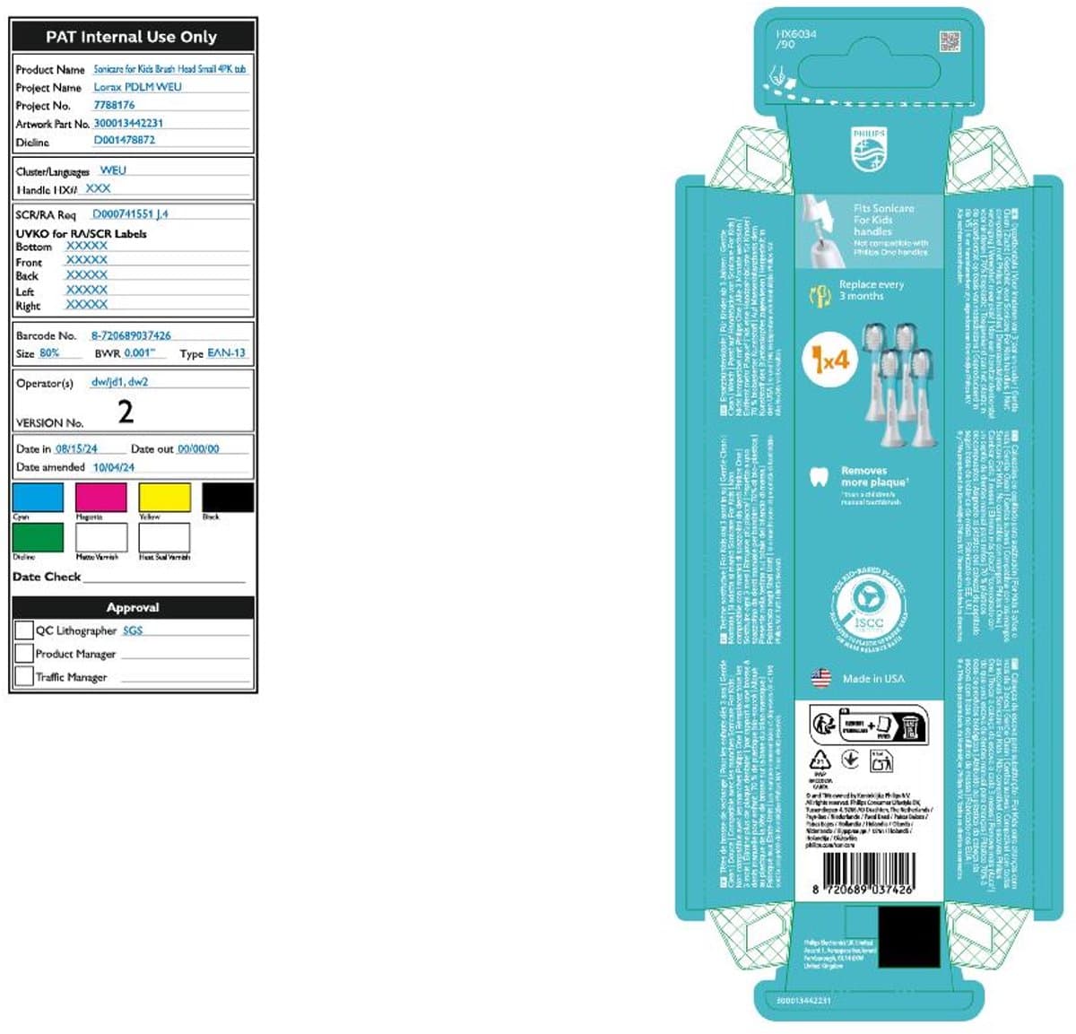 Philips Sonicare For Kids Opzetborstel 7-11 jaar thumbnail 4