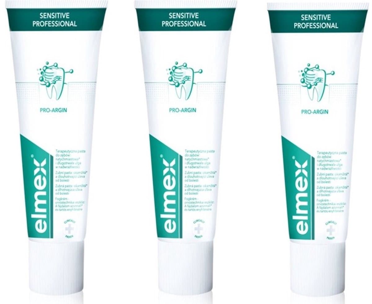 3x Elmex Tandpasta Sensitive Professional 75 ml