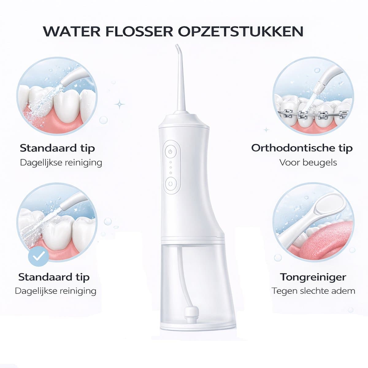 Draadloze Waterflosser 330ML Tank thumbnail 2