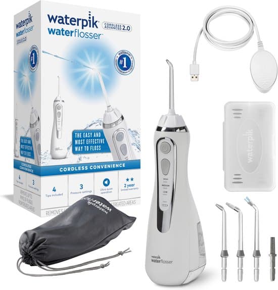 Waterpik Waterflosser Draadloos Advanced WP-580 Wit -