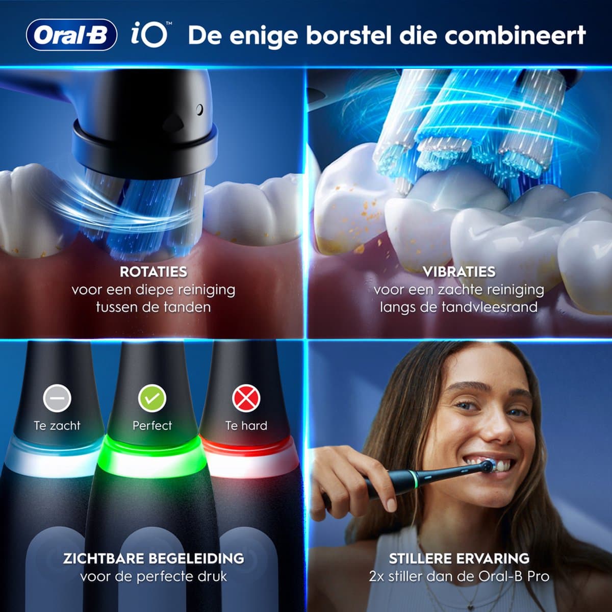 Oral-B iO 3 Duo Zwart & Roze met Reisetui thumbnail 5