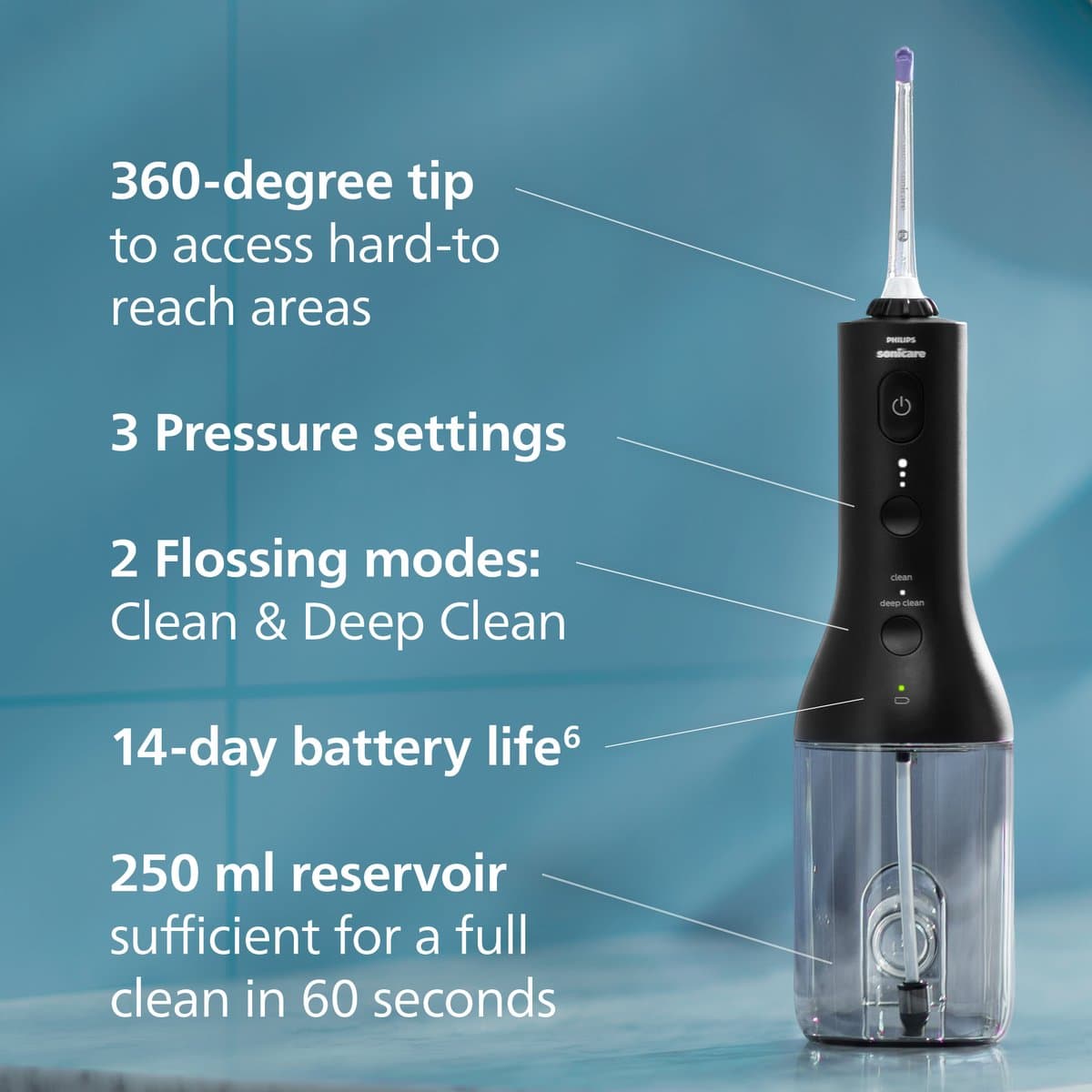 Philips Sonicare 3000 Cordless Powerflosser thumbnail 5