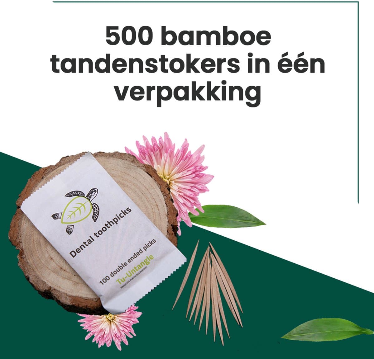 Tu-Untangle Houten Tandenstokers 500 stuks thumbnail 5