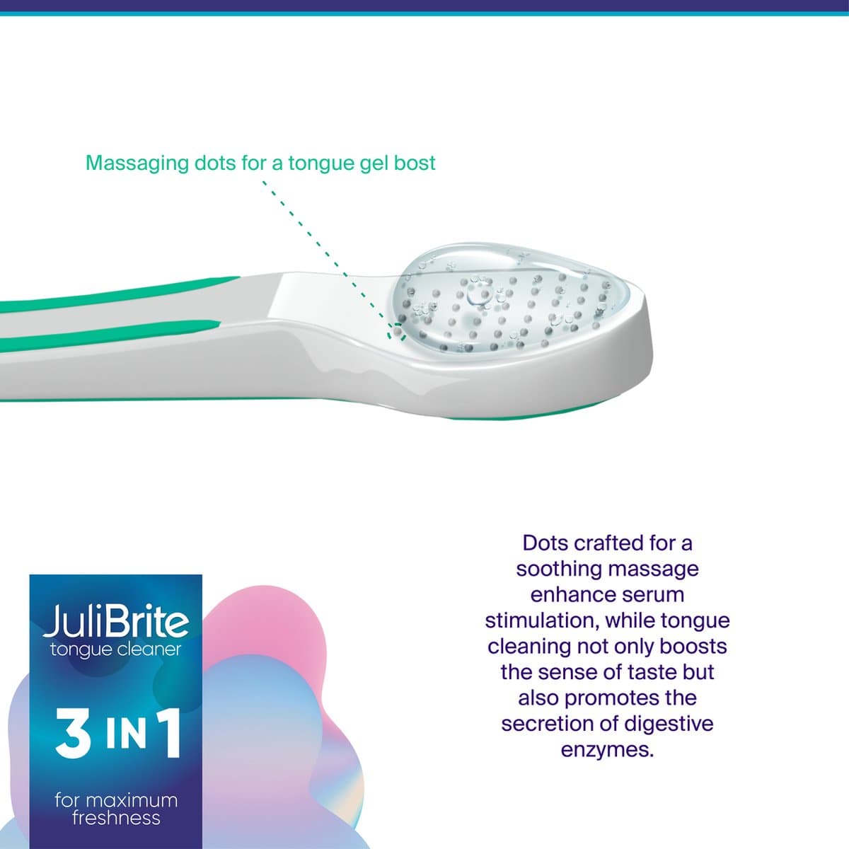 JuliBrite 3-in-1 Tongreiniger met Gel thumbnail 6