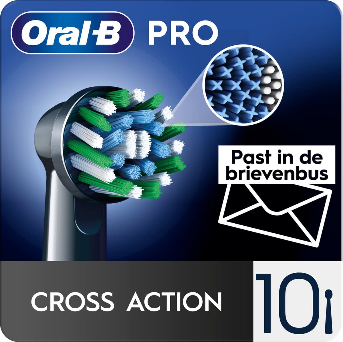 Oral-B Cross Action Pro Opzetborstels 10-pack