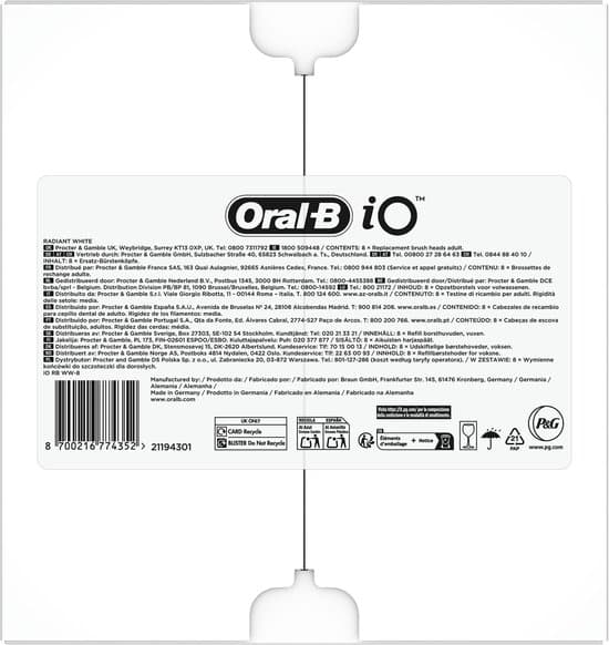 Oral-B iO Radiant White Opzetborstels 8 Stuks thumbnail 10