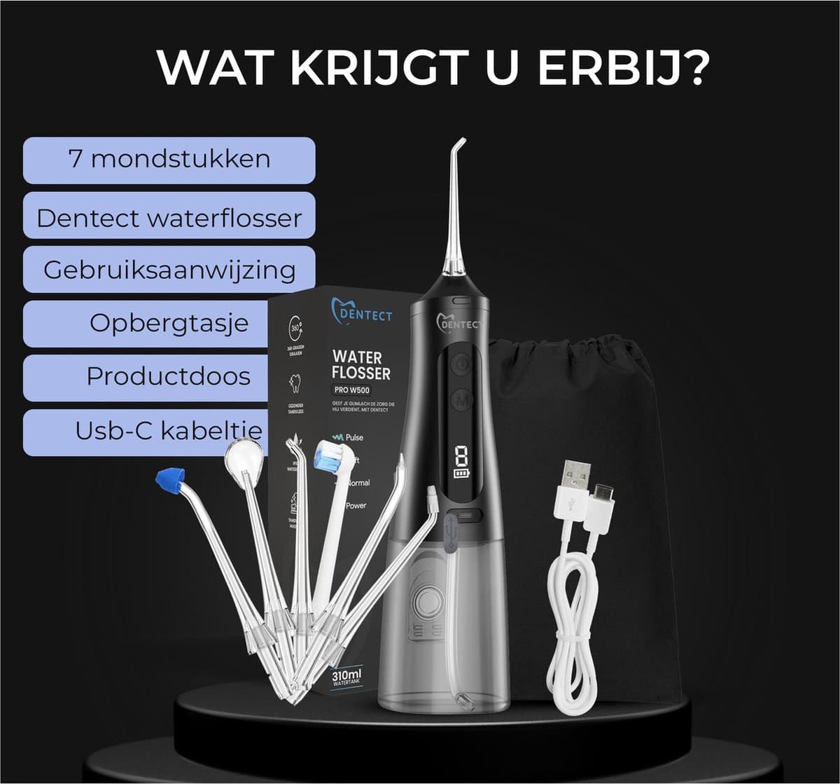 Dentect Waterflosser met Tongschraper thumbnail 8