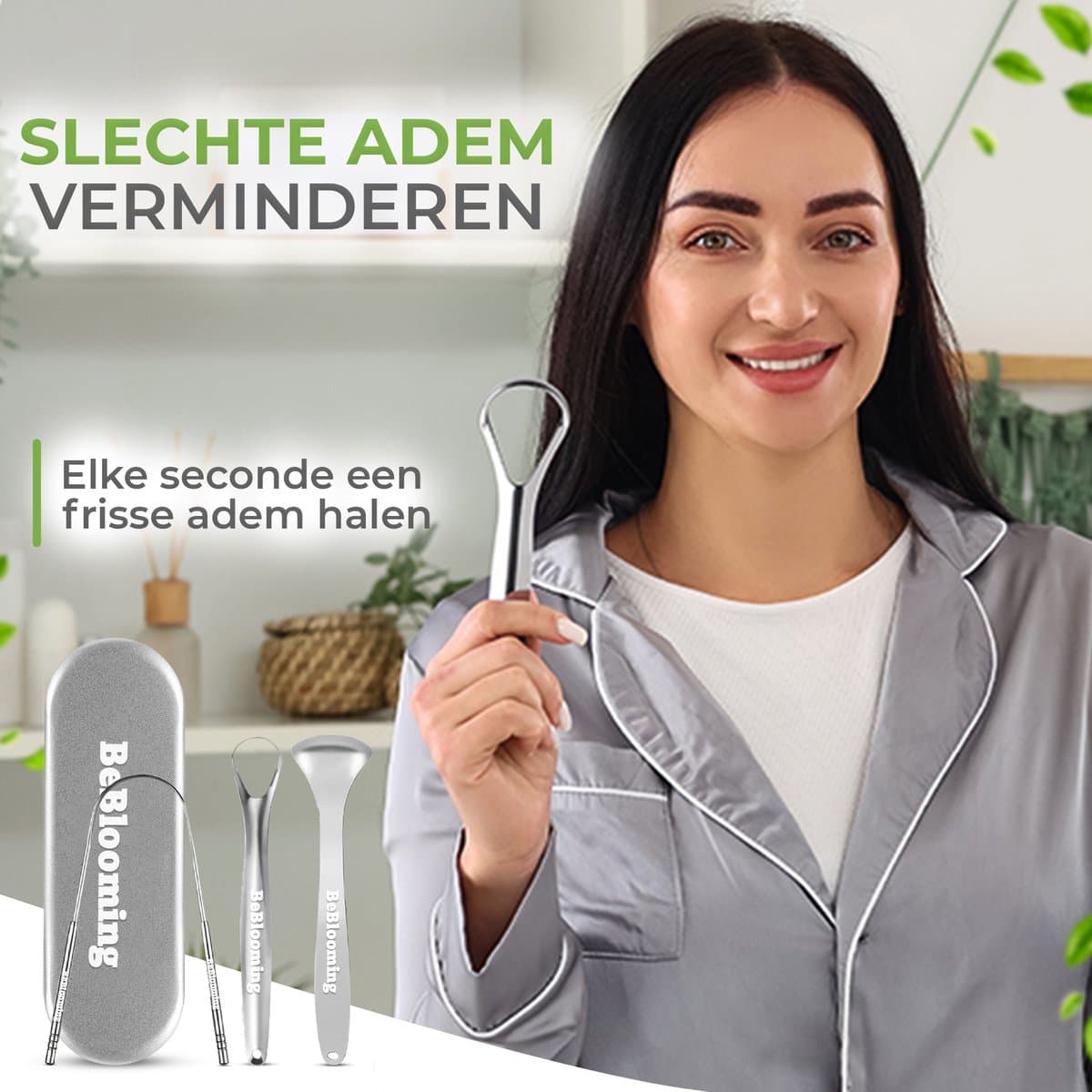 BeBlooming Tongschraper Set 3-in-1 RVS thumbnail 5