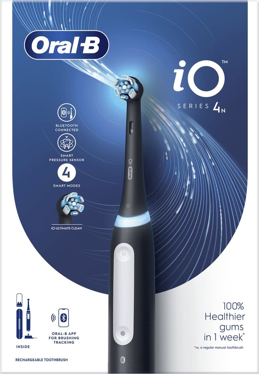 Oral-B iO 4N Zwart Elektrische Tandenborstel thumbnail 3