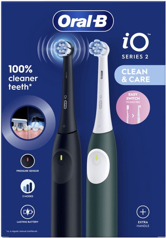 Oral-B iO2 Duopack Night Black & Forest Green thumbnail 2