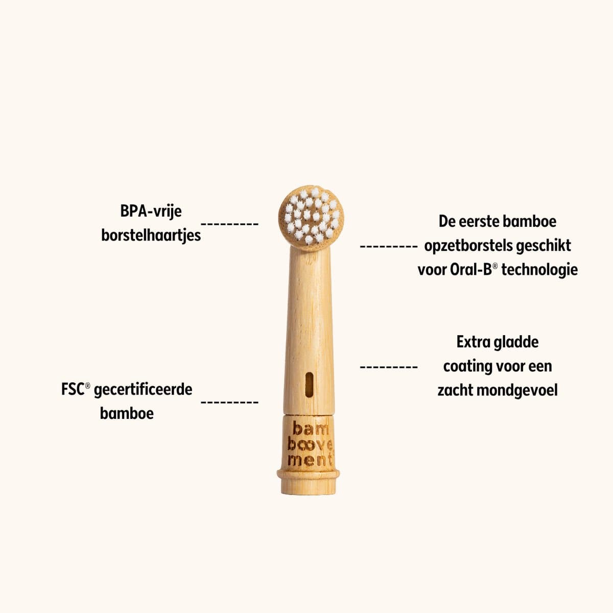 Oral-B Bamboe Opzetborstels + Tandpasta Tabletten thumbnail 3