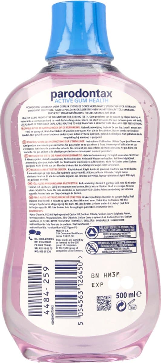 Parodontax Active Gum Health Mondwater 500ml thumbnail 5