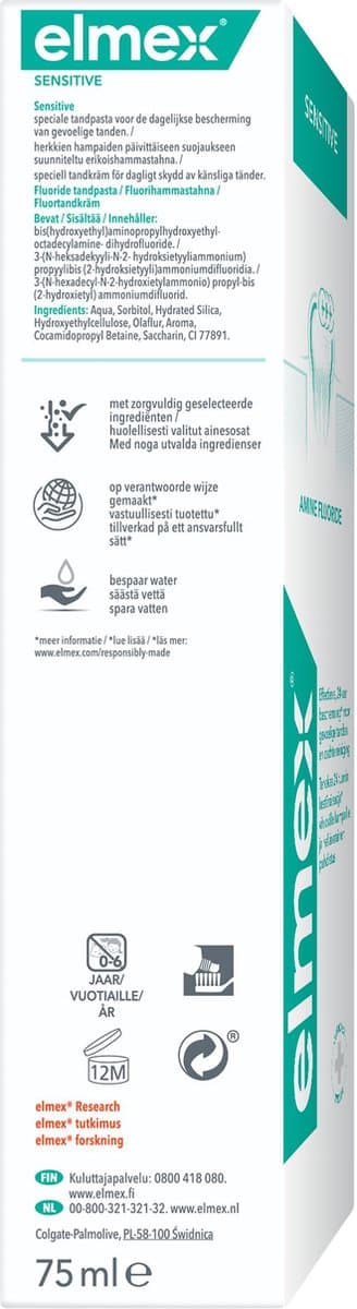 Elmex Sensitive Tandpasta 4x75ml thumbnail 2