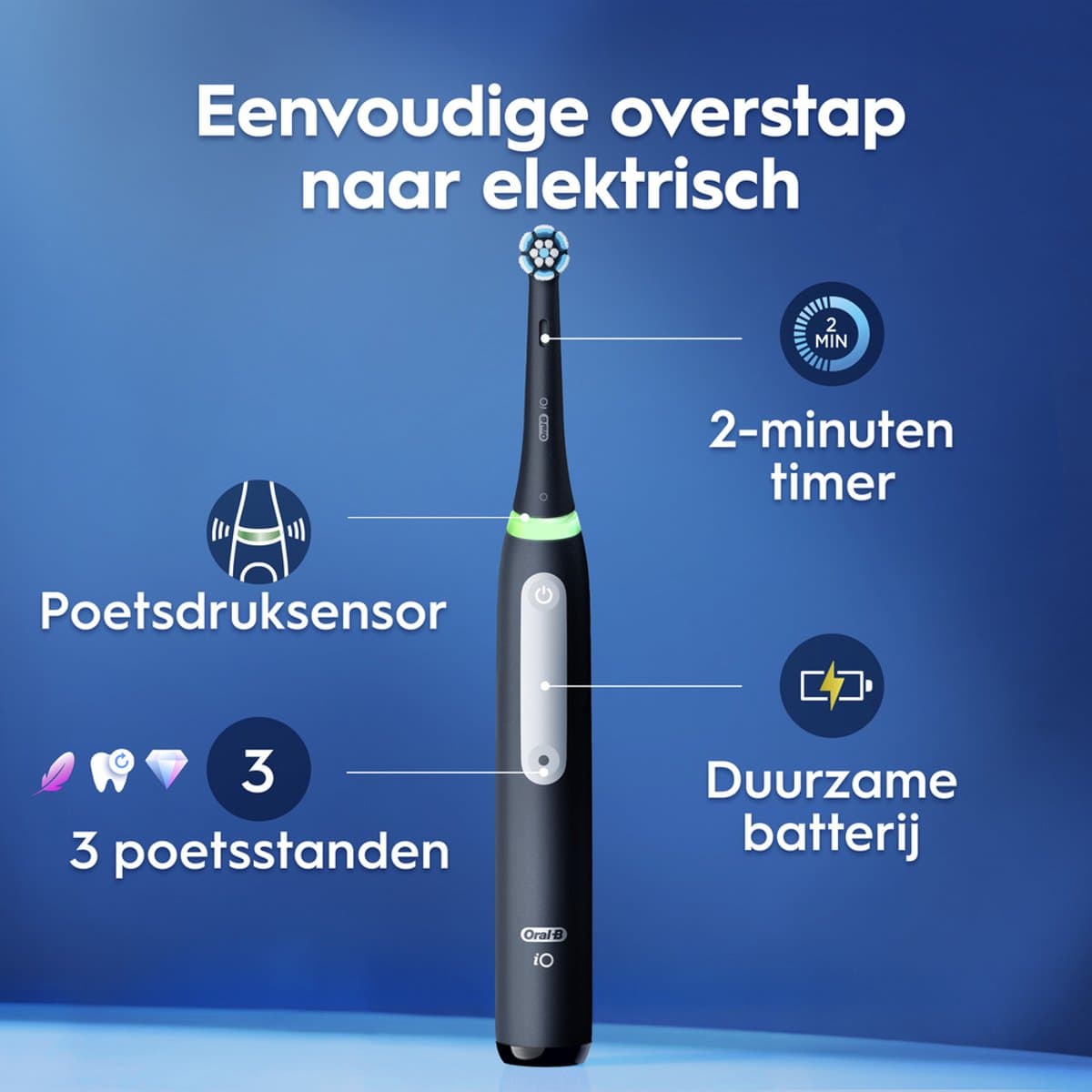 Oral-B iO 3 Duo Zwart & Roze met Reisetui thumbnail 3
