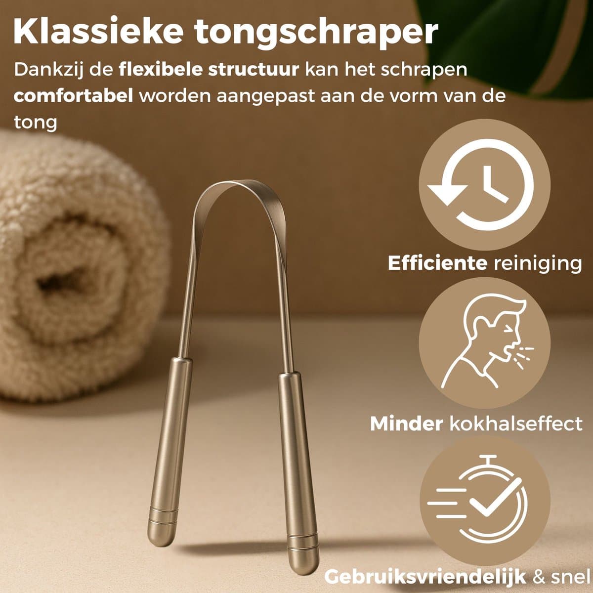 Nextora RVS Tongschraper 3-delige Set thumbnail 5