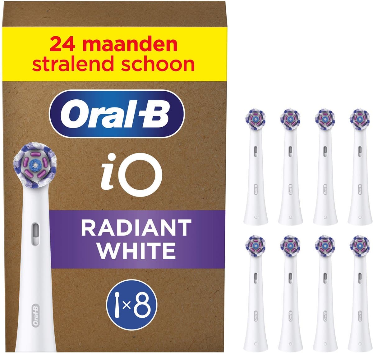 Oral-B iO Radiant White Opzetborstels 8 Stuks thumbnail 6