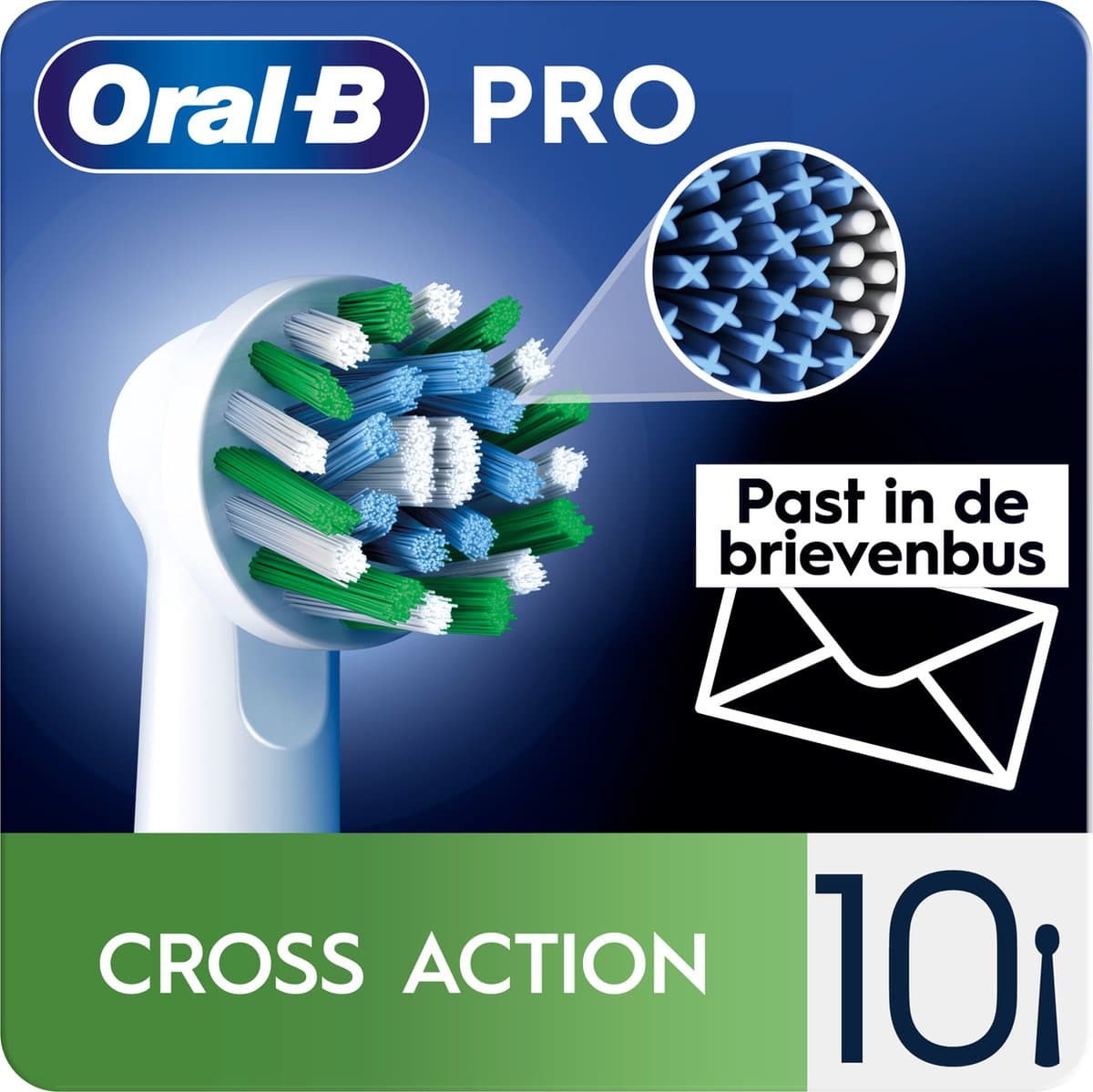 Oral-B Cross Action Pro Opzetborstels 10-pack