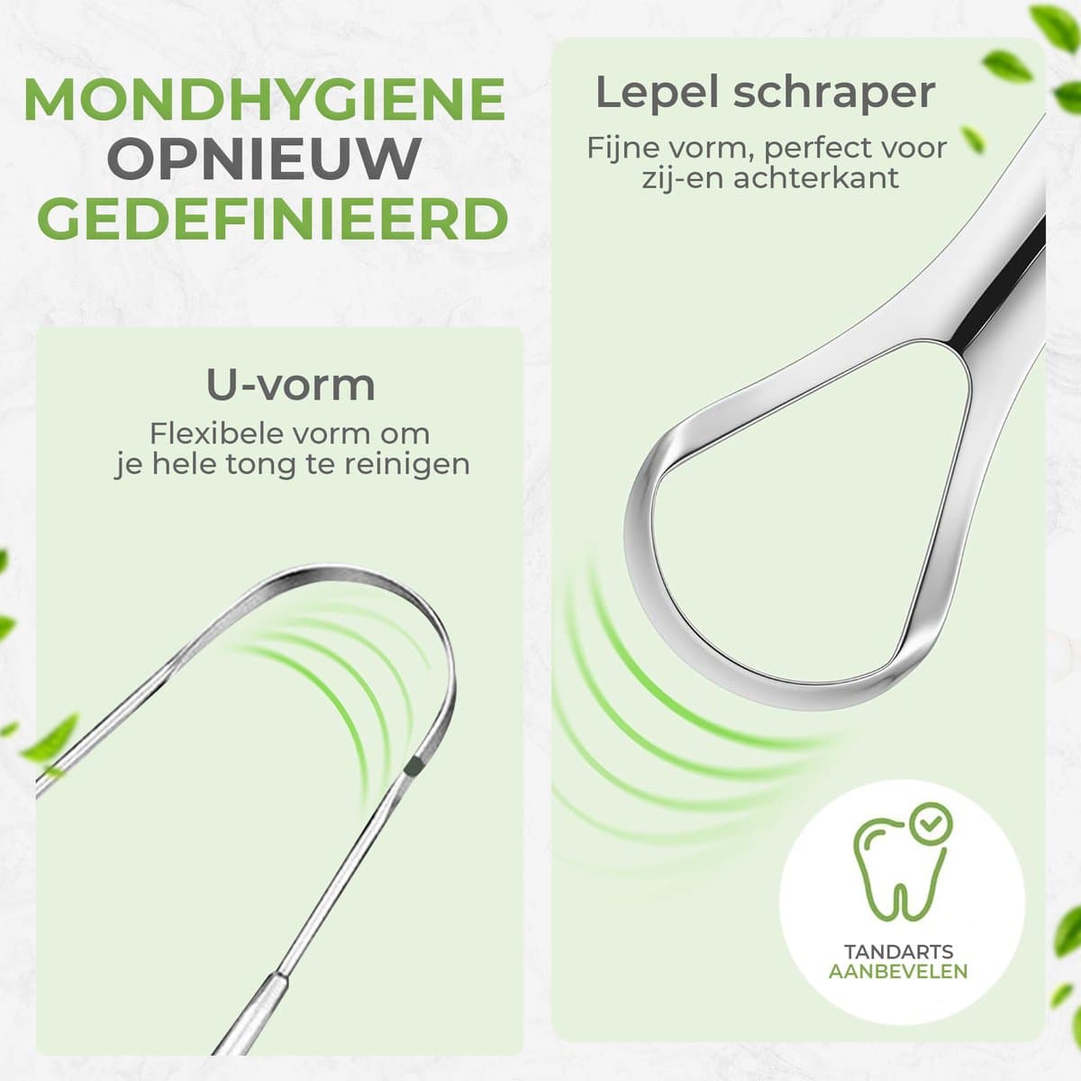 BeBlooming Tongschraper Set 3-in-1 RVS thumbnail 6