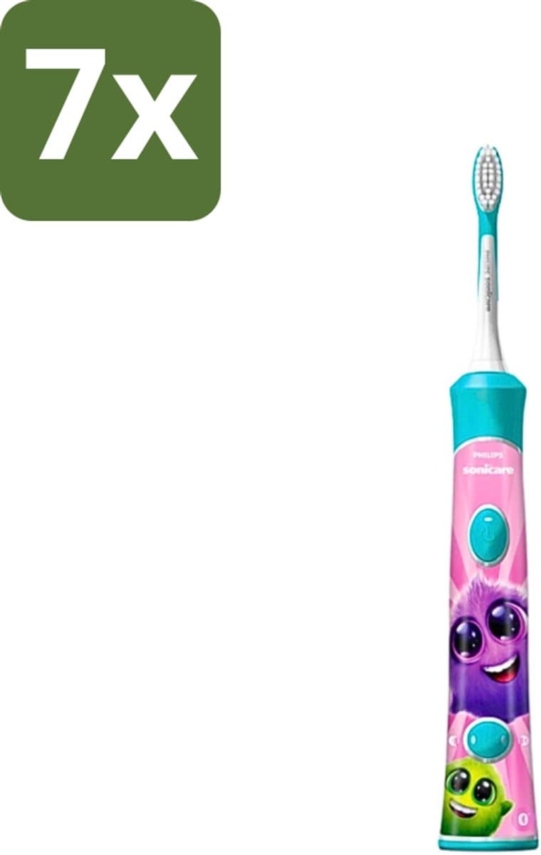 Philips Sonicare - Elektrische Tandenborstel - For Kids - Blauw - Inclusief Extra Opzetborstel - HX6322/04 - Bulkverpakking - 7 stuks