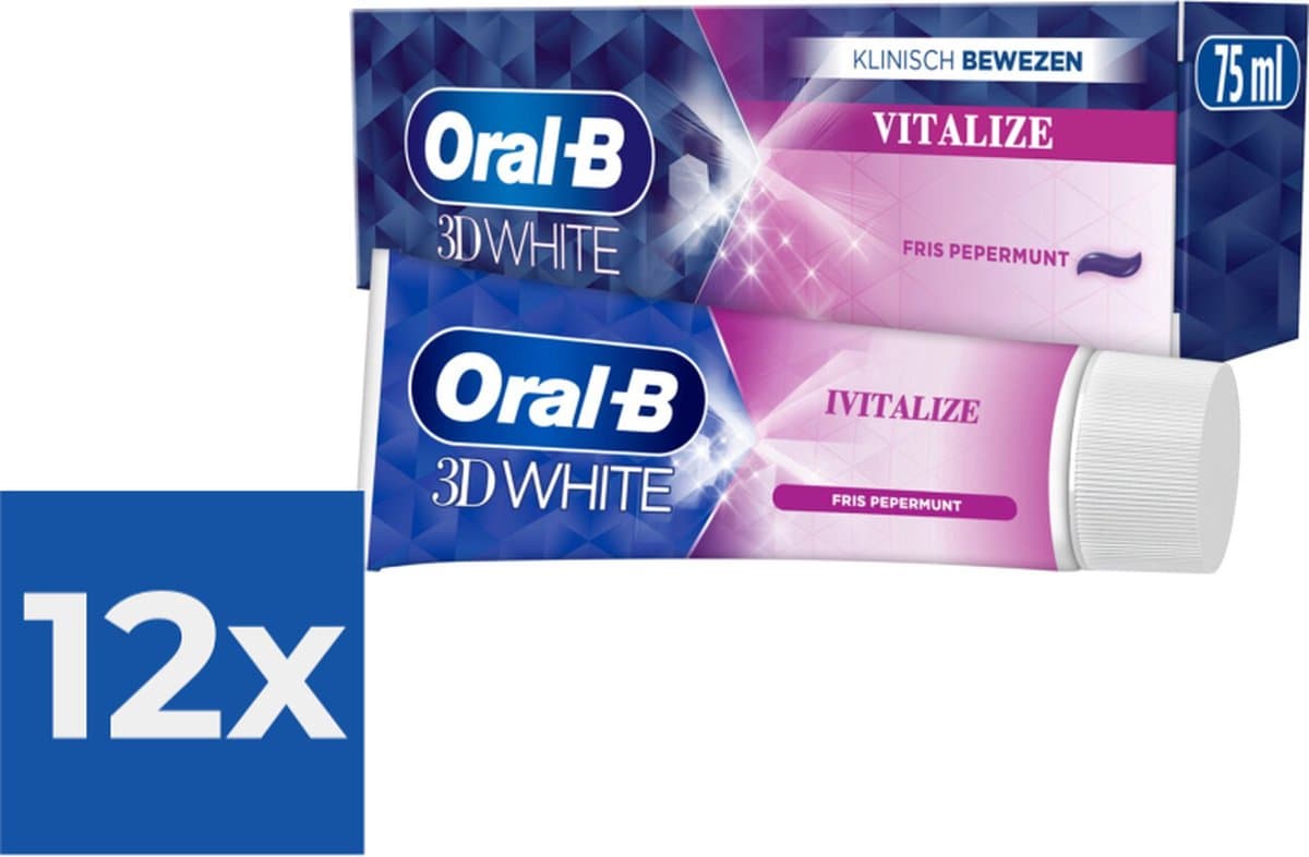 Oral-B 3D White Vitalize Tandpasta 12x75ml