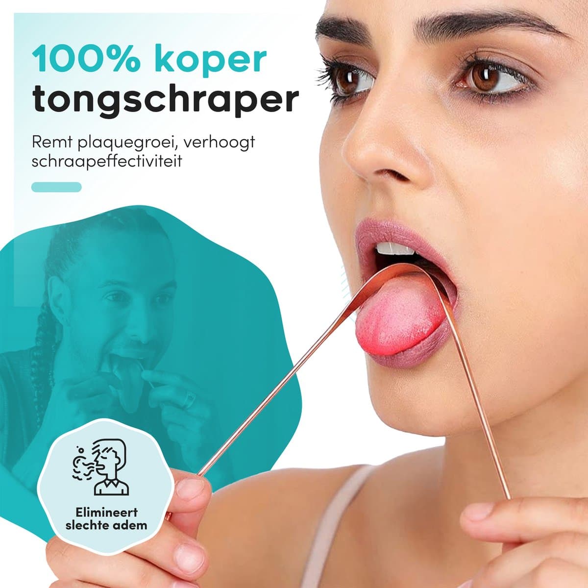 MAKKA Tongschraper Koper 2-pack thumbnail 2